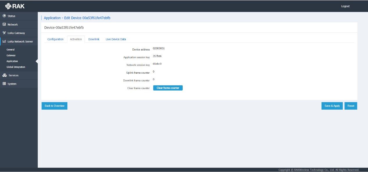 parameter configuration