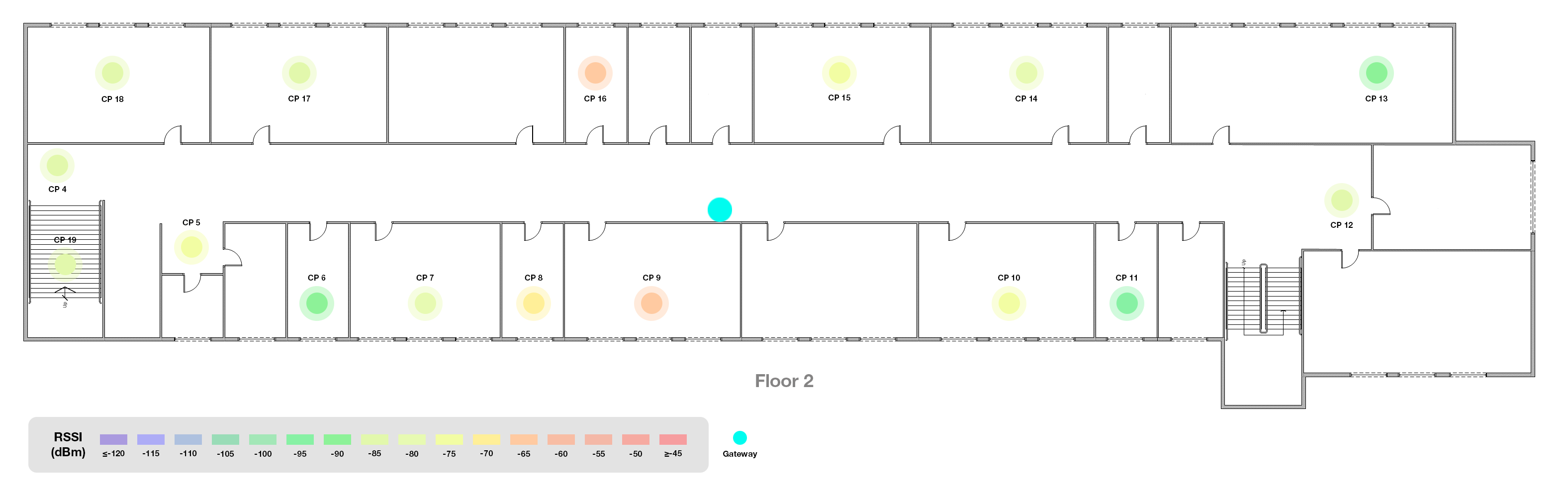  A LoRaWAN Experiment on Signal Mapping in a Building