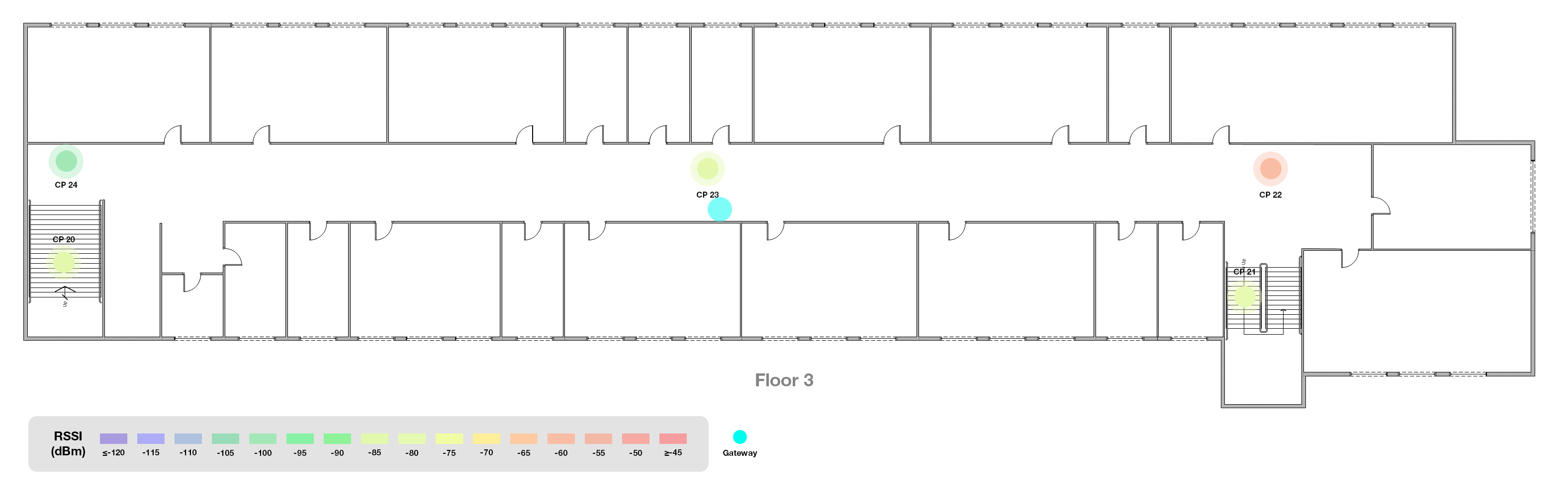  A LoRaWAN Experiment on Signal Mapping in a Building