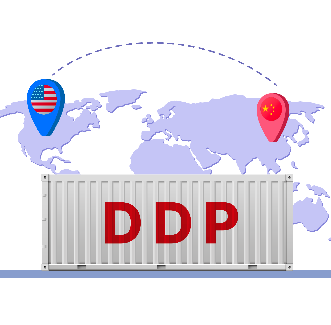 DDP Shipping Illustration