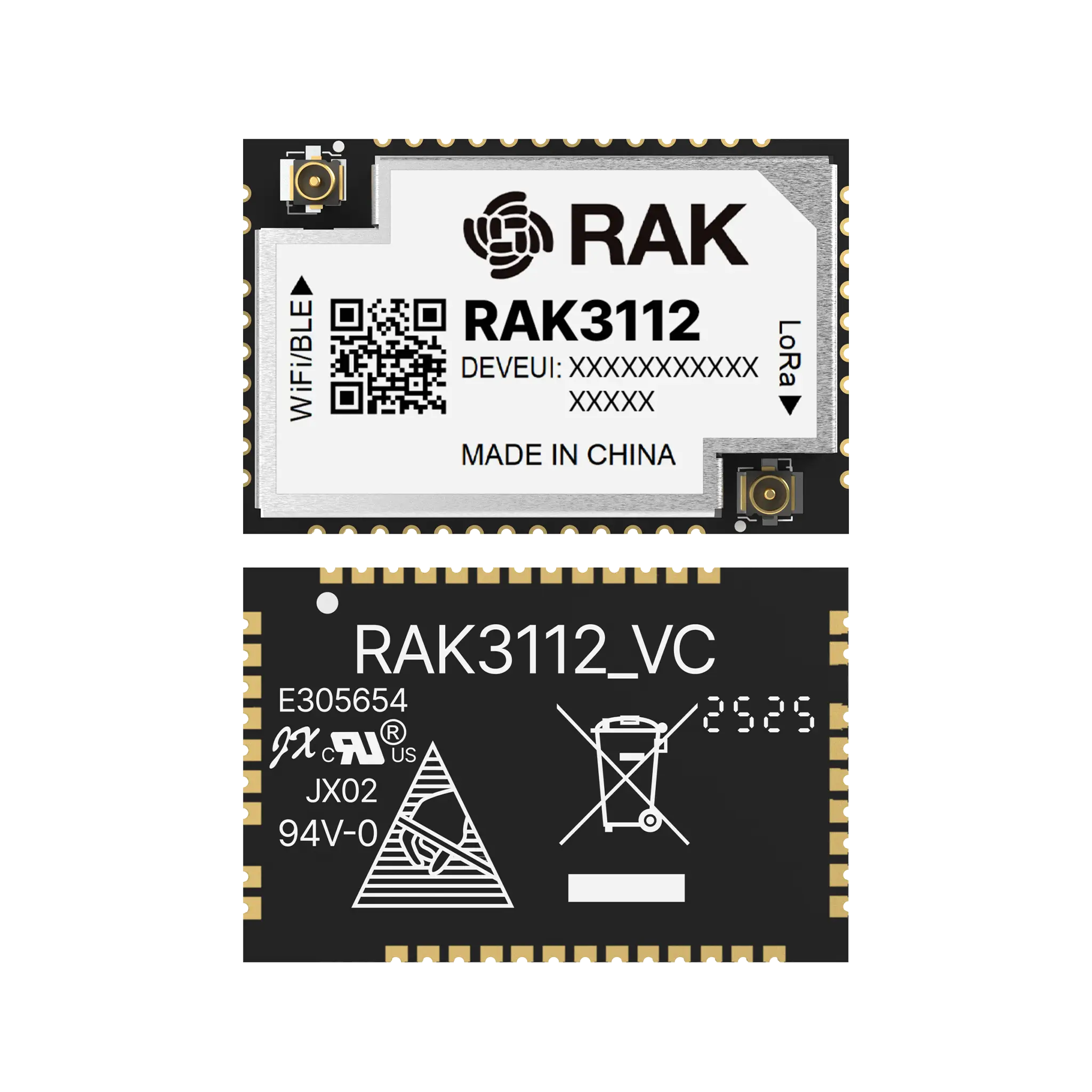 RAK3112 WisDuo Module for Edge AI with LoRa with 16MB Flash and 8MB PSRAM.
