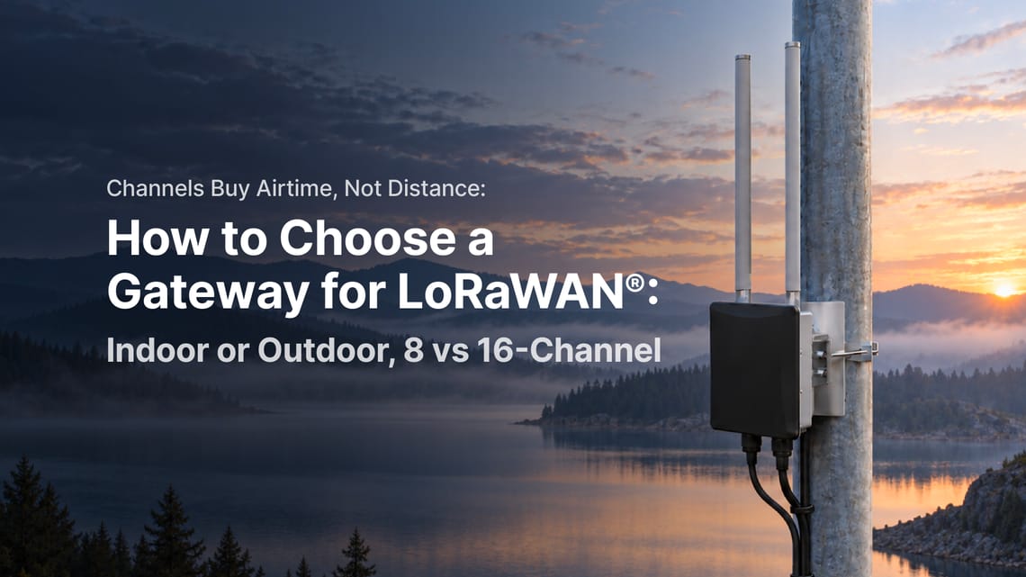How to Choose a Gateway for LoRaWAN: Indoor vs Outdoor, 8 vs 16 Channel