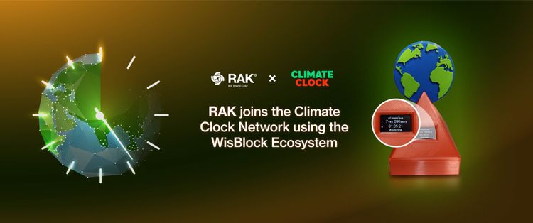RAK joins the Climate Clock Network using the WisBlock Ecosystem