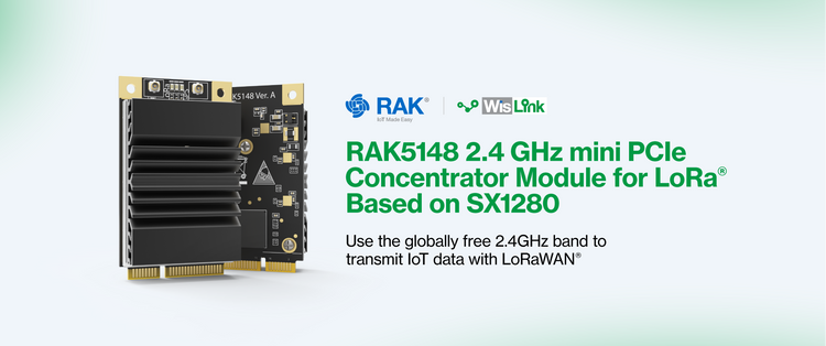 Utilize The Worldwide Free 2.4 GHz Band for Your LoRa IoT Projects with RAK5148!